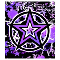 Purple Star Drawstring Pouch (Small) from ArtsNow.com Front