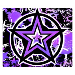 Purple Star Double Sided Flano Blanket (Small) from ArtsNow.com 50 x40  Blanket Front