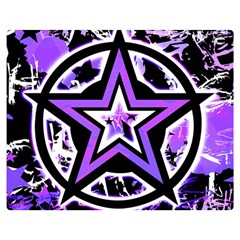 Purple Star Double Sided Flano Blanket (Medium) from ArtsNow.com 60 x50  Blanket Front