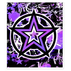 Purple Star Duvet Cover Double Side (California King Size) from ArtsNow.com Front