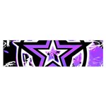 Purple Star Satin Scarf (Oblong)