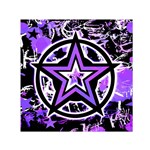 Purple Star Small Satin Scarf (Square)