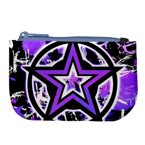 Purple Star Large Coin Purse from ArtsNow.com Front