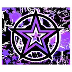 Purple Star Medium Tote Bag from ArtsNow.com Front