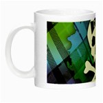 Rainbow Plaid Skull Night Luminous Mug