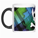 Rainbow Plaid Skull Morph Mug