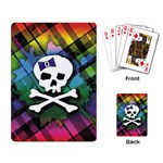 Rainbow Plaid Skull Playing Cards Single Design (Rectangle)