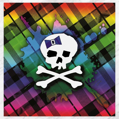 Rainbow Plaid Skull Canvas 20  x 20  from ArtsNow.com 19 x19.27  Canvas - 1
