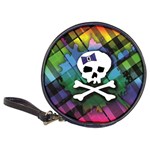 Rainbow Plaid Skull Classic 20-CD Wallet