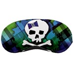 Rainbow Plaid Skull Sleeping Mask