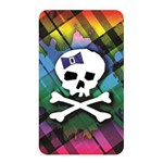 Rainbow Plaid Skull Memory Card Reader (Rectangular)