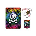 Rainbow Plaid Skull Playing Cards Single Design (Mini)