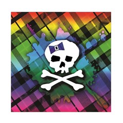 Rainbow Plaid Skull Duvet Cover Double Side (Full/ Double Size) from ArtsNow.com Back
