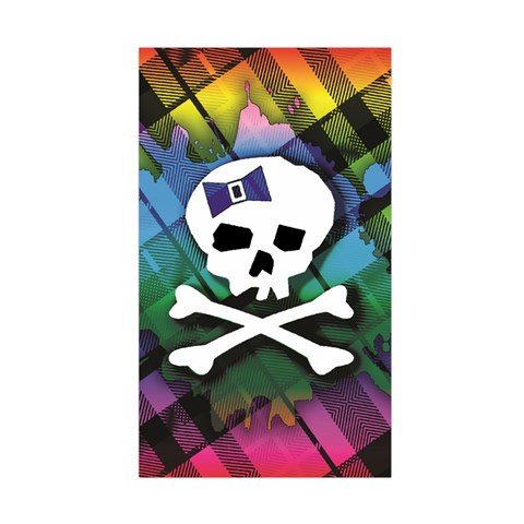 Rainbow Plaid Skull Duvet Cover (Single Size) from ArtsNow.com Duvet Quilt