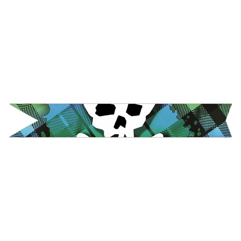 Rainbow Plaid Skull Midi Wrap Pencil Skirt from ArtsNow.com Hem