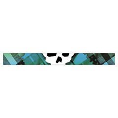Rainbow Plaid Skull Zipper Medium Tote Bag from ArtsNow.com Strap