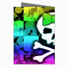 Rainbow Skull Greeting Cards (Pkg of 8) from ArtsNow.com Right