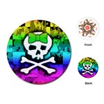 Rainbow Skull Playing Cards Single Design (Round)