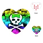 Rainbow Skull Playing Cards Single Design (Heart)