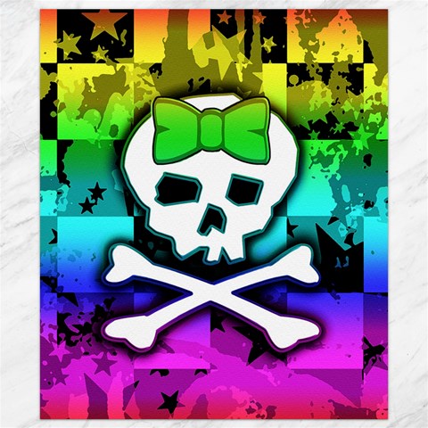 Rainbow Skull Canvas 8  x 10  from ArtsNow.com 8.15 x9.66  Canvas - 1