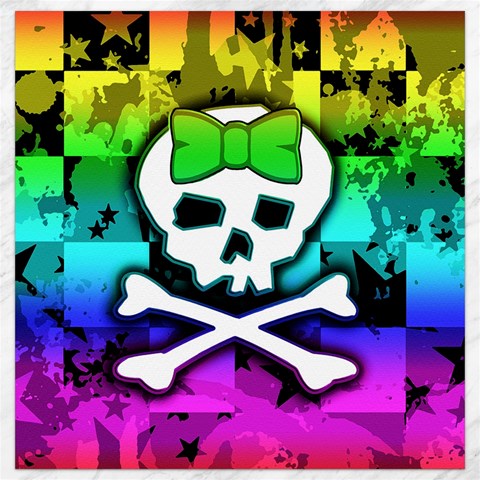 Rainbow Skull Canvas 16  x 16  from ArtsNow.com 15.2 x15.41  Canvas - 1