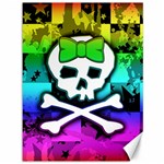 Rainbow Skull Canvas 36  x 48 