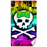 Rainbow Skull Canvas 40  x 72 