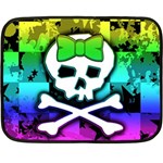 Rainbow Skull Fleece Blanket (Mini)