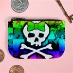 Rainbow Skull Mini Coin Purse