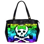 Rainbow Skull Oversize Office Handbag (2 Sides)