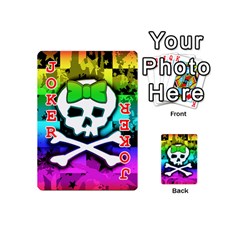 Rainbow Skull Playing Cards 54 Designs (Mini) from ArtsNow.com Front - Joker2