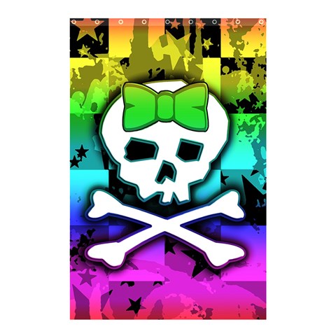 Rainbow Skull Shower Curtain 48  x 72  (Small) from ArtsNow.com Curtain(48  X 72 ) - 42.18 x64.8  Curtain(48  X 72 )