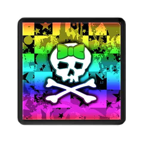 Rainbow Skull Memory Card Reader (Square) from ArtsNow.com Front