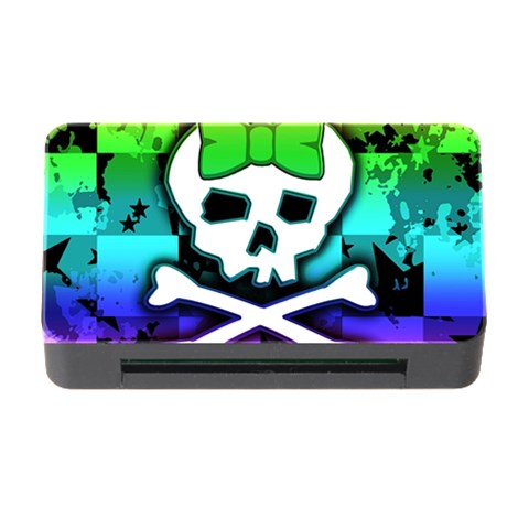 Rainbow Skull Memory Card Reader with CF from ArtsNow.com Front