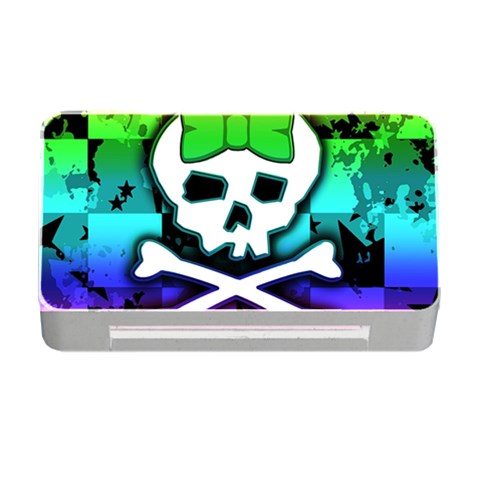 Rainbow Skull Memory Card Reader with CF from ArtsNow.com Front