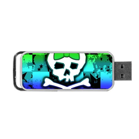 Rainbow Skull Portable USB Flash (One Side) from ArtsNow.com Front