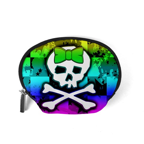 Rainbow Skull Accessory Pouch (Small) from ArtsNow.com Back