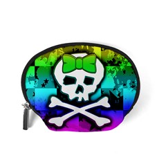 Rainbow Skull Accessory Pouch (Small) from ArtsNow.com Back