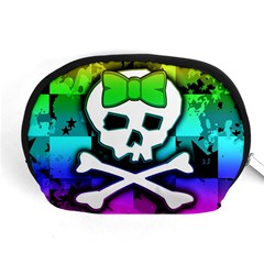 Rainbow Skull Accessory Pouch (Medium) from ArtsNow.com Front