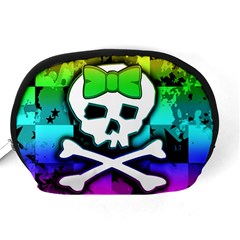 Rainbow Skull Accessory Pouch (Medium) from ArtsNow.com Back