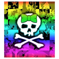 Rainbow Skull Drawstring Pouch (Large) from ArtsNow.com Back