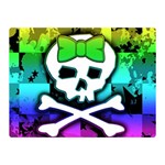 Rainbow Skull Double Sided Flano Blanket (Mini)