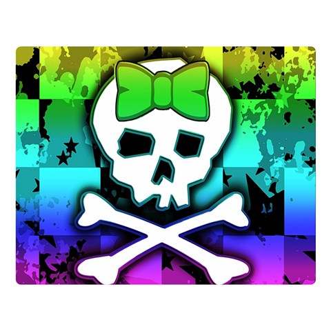 Rainbow Skull Double Sided Flano Blanket (Large) from ArtsNow.com Blanket Back