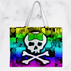 Rainbow Skull Zipper Mini Tote Bag from ArtsNow.com Front