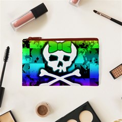 Rainbow Skull Cosmetic Bag (XS) from ArtsNow.com Front