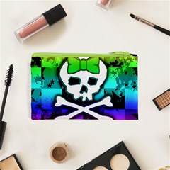 Rainbow Skull Cosmetic Bag (XS) from ArtsNow.com Back