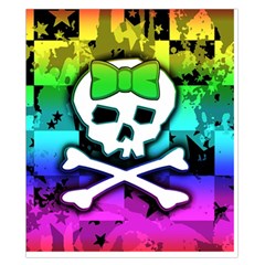 Rainbow Skull Duvet Cover Double Side (California King Size) from ArtsNow.com Back