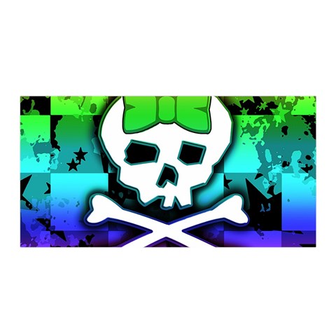Rainbow Skull Satin Wrap from ArtsNow.com Front