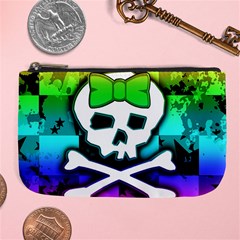 Rainbow Skull Large Coin Purse from ArtsNow.com Front