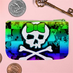 Rainbow Skull Large Coin Purse from ArtsNow.com Back